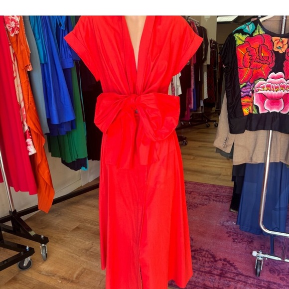 Silvia Tcherassi Sampuesana Tie Front
Midi Dress $920 Size Small - Picture 4 of 7